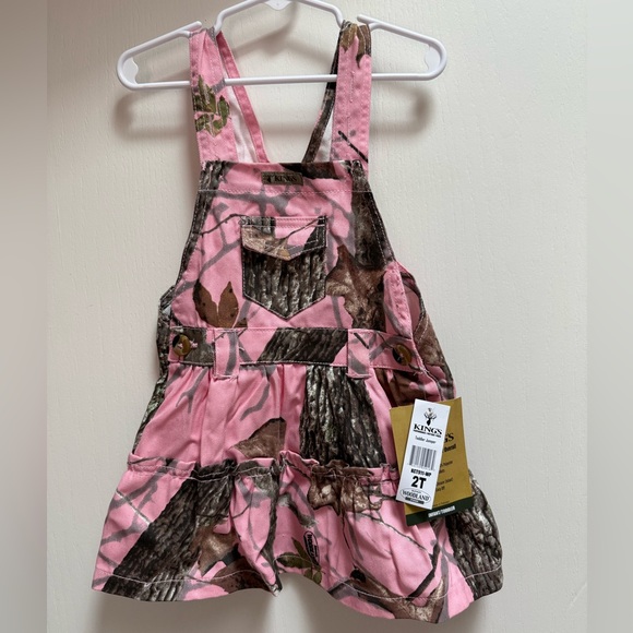 Adidas Pink and Brown Camo Overalls - Picture 1 of 2